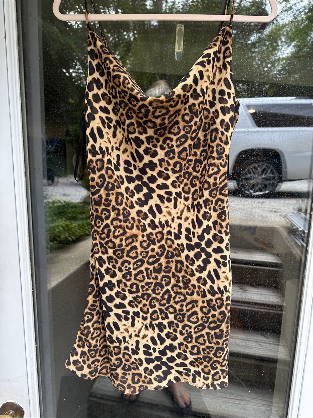By The Way Leopard Print Mini Slip Dress Size M